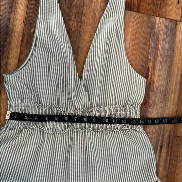 American Eagle Outfitters Green Sleeveless V-Neck Sundress - Picture 12 of 13